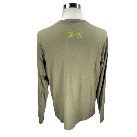 Vintage Quiksilver Edition T-Shirt Men’s Large Green Cotton Long Sleeve Surfer - Picture 5 of 10